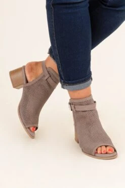 Walk The Talk Booties, Taupe 9 Walk The Talk Booties, Taupe -Chic Soul Store WalkTheTalkBooties Taupe 9978