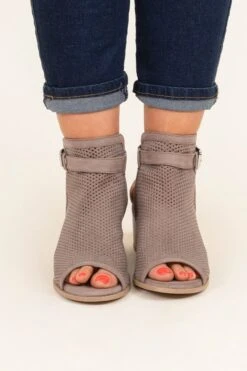 Walk The Talk Booties, Taupe 10 Walk The Talk Booties, Taupe -Chic Soul Store WalkTheTalkBooties Taupe 9980