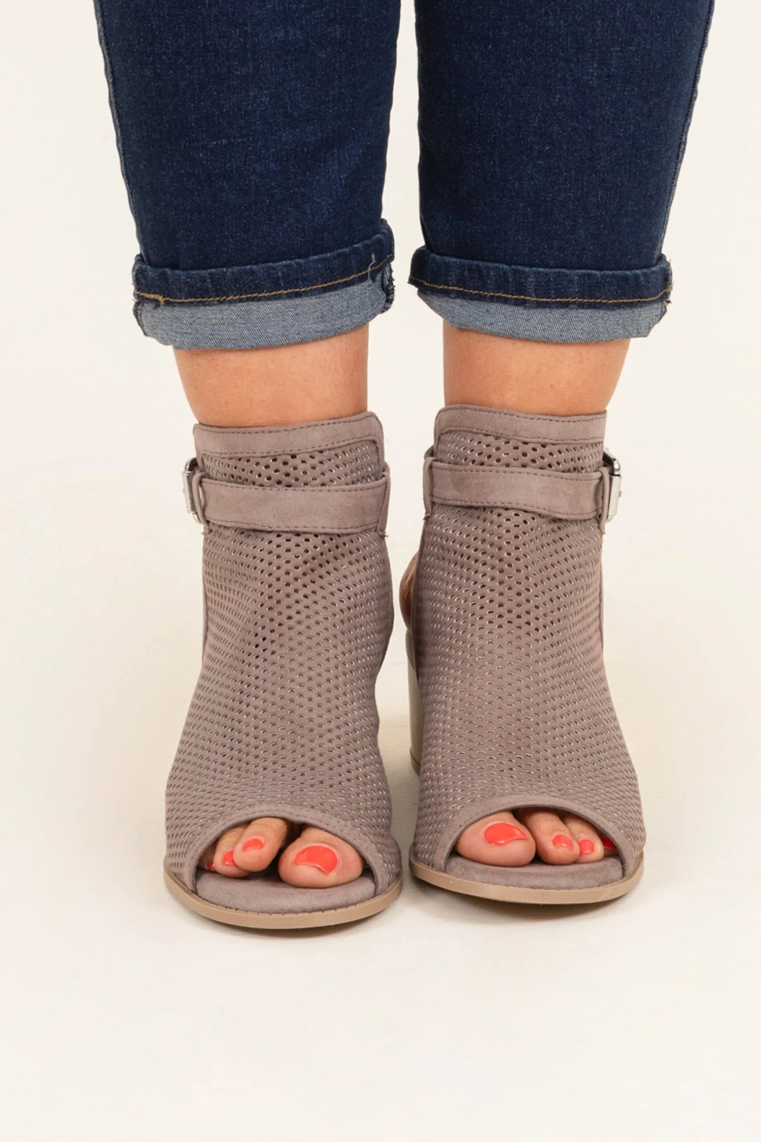 Walk The Talk Booties, Taupe 5 Walk The Talk Booties, Taupe - Image 3