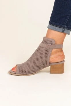 Walk The Talk Booties, Taupe 11 Walk The Talk Booties, Taupe -Chic Soul Store WalkTheTalkBooties Taupe 9981