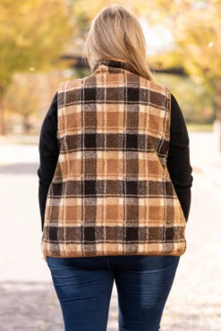 Walking In The Woods Vest, Brown -Chic Soul Store WalkingInTheWoodsVest Brown 3593