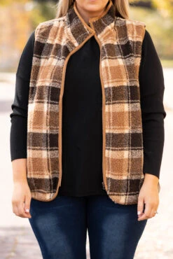 Walking In The Woods Vest, Brown -Chic Soul Store WalkingInTheWoodsVest Brown 3594