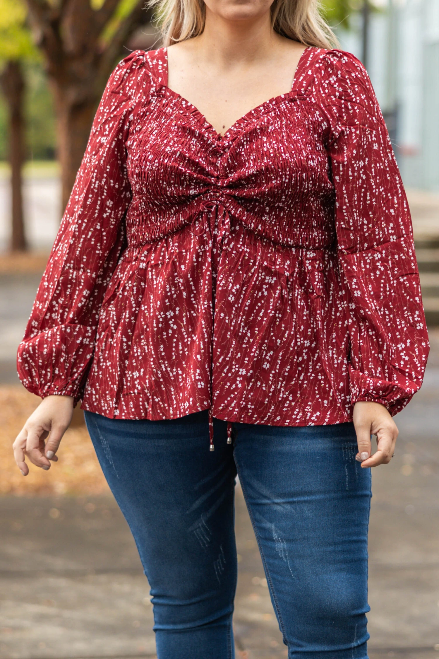 Deeply Touched Top, Burgundy 6 Deeply Touched Top, Burgundy - Image 4