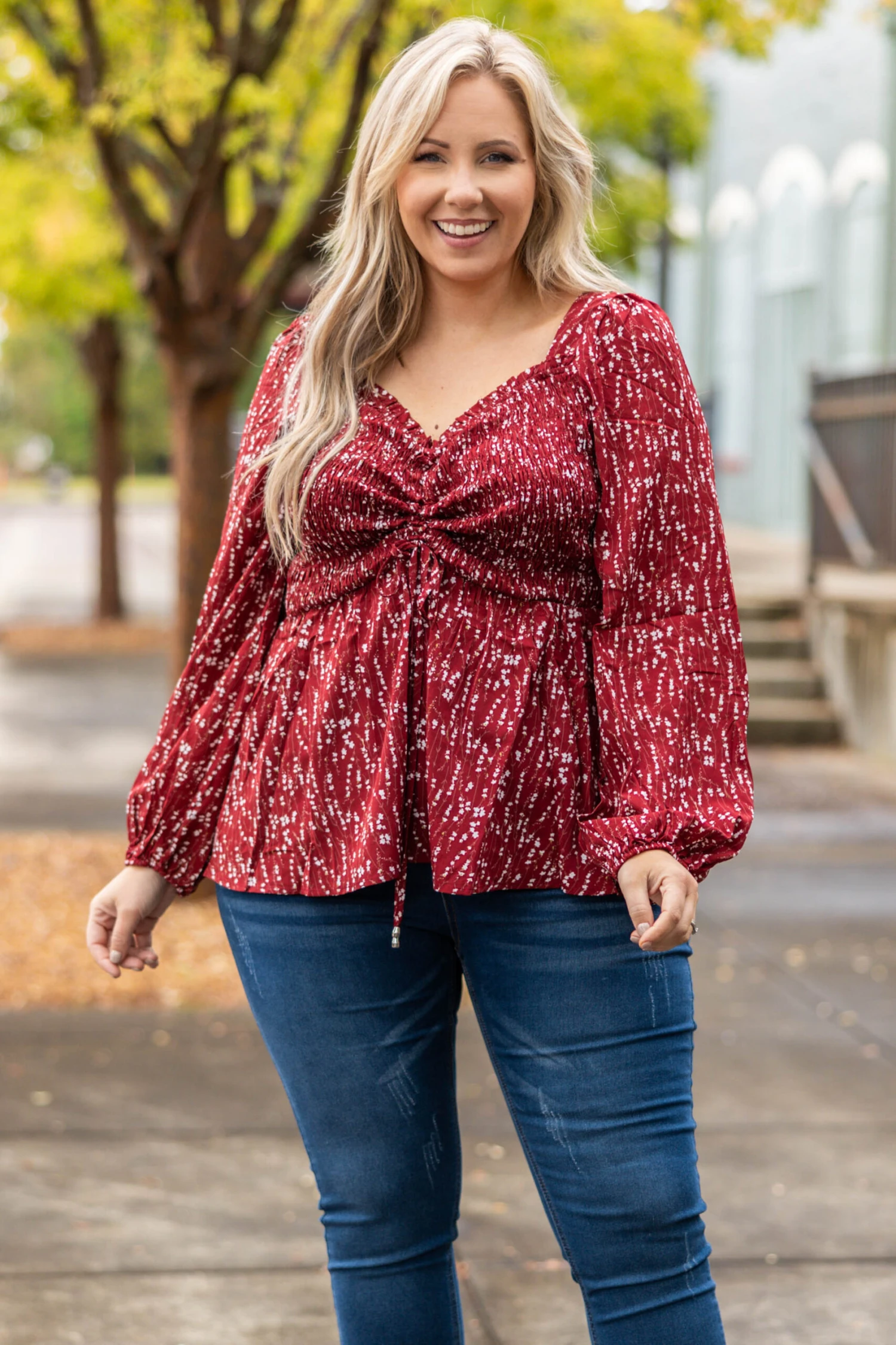 Deeply Touched Top, Burgundy 3 Deeply Touched Top, Burgundy