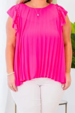 Want To Be Here Top, Hot Pink -Chic Soul Store WantToBeHereTop HotPink5