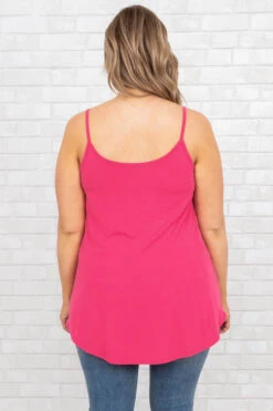Warm From The Sun Tank, Hot Pink -Chic Soul Store WarmFromTheSunTank HotPink 8931