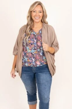 Warmest Regards Cardigan, Taupe