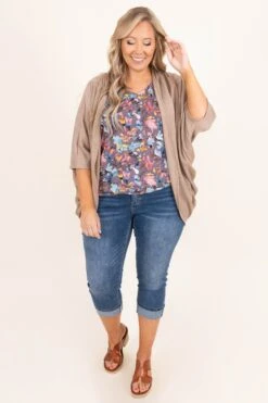 Warmest Regards Cardigan, Taupe -Chic Soul Store WarmestRegardsCardigan Taupe 0019