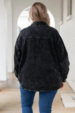 Warmhearted Welcomes Shacket, Black -Chic Soul Store WarmheartedWelcomesShacket Black 9522