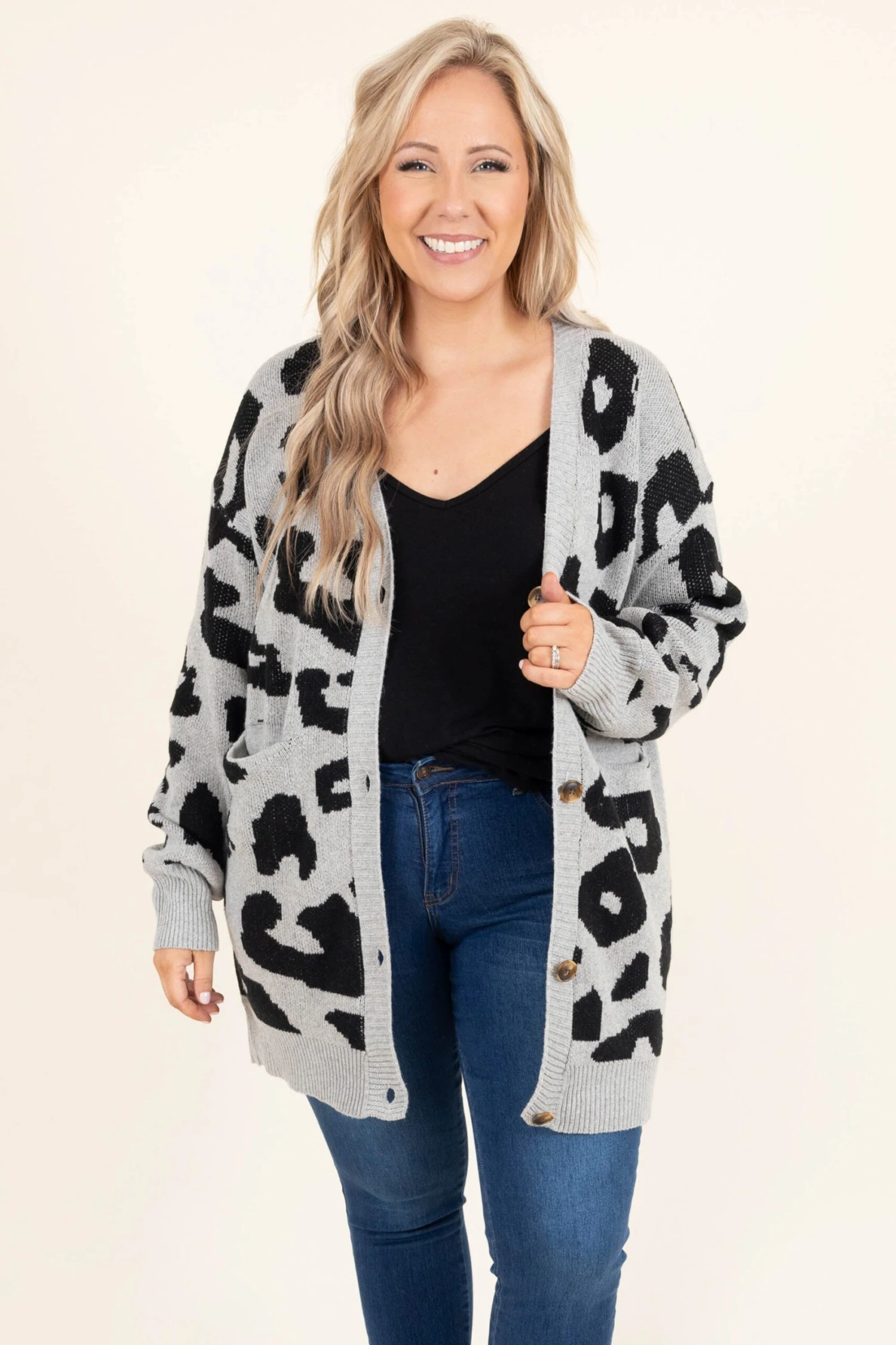 Wasting Time Cardigan, Gray 3 Wasting Time Cardigan, Gray