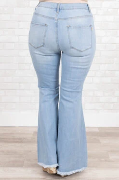 Watch The Flare Jeans, Light Wash -Chic Soul Store WatchTheFlareJeans LightWash 3