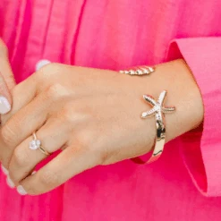 Wave Whispers Bracelet, Gold -Chic Soul Store WaveWhispersBracelet Gold 4