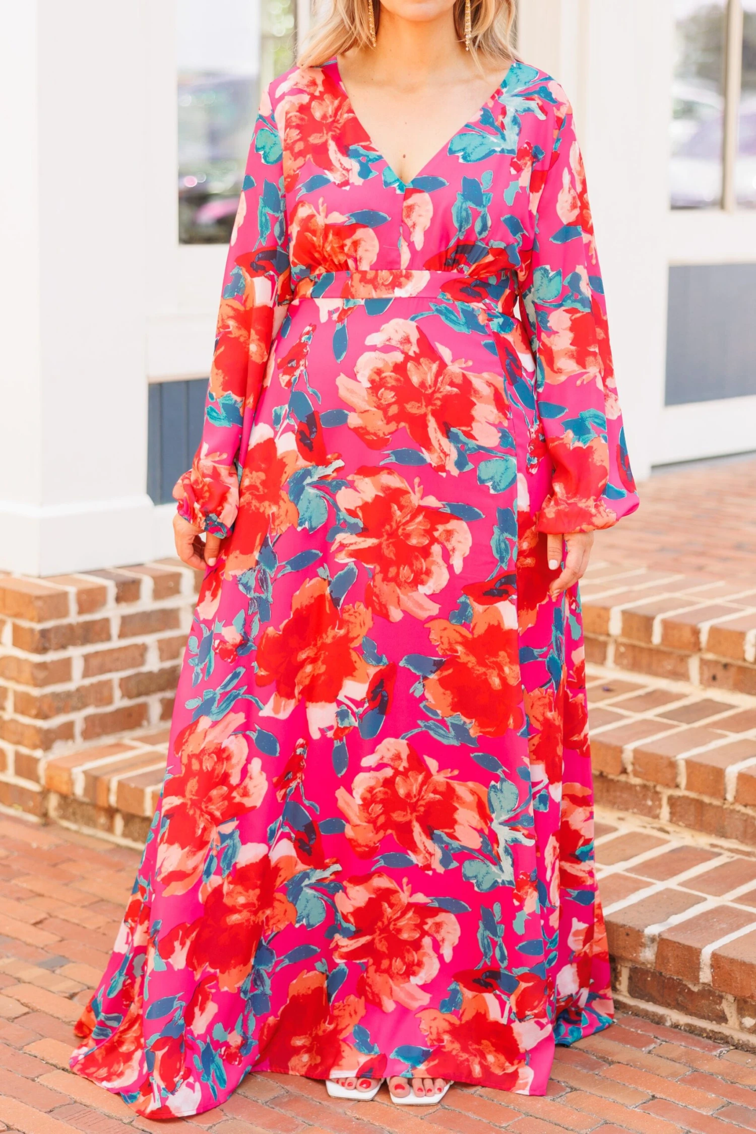 Way Too Complicated Maxi Dress, Fuchsia Multi 6 Way Too Complicated Maxi Dress, Fuchsia Multi - Image 4