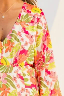 Way Too Complicated Dress, Tropical Fuchsia -Chic Soul Store WayTooComplicatedDress TropicalFuchsia 4