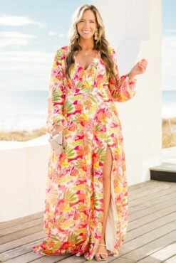 Way Too Complicated Dress, Tropical Fuchsia