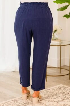 We're Not Done Pants, Navy -Chic Soul Store We reNotDonePants Navy 1