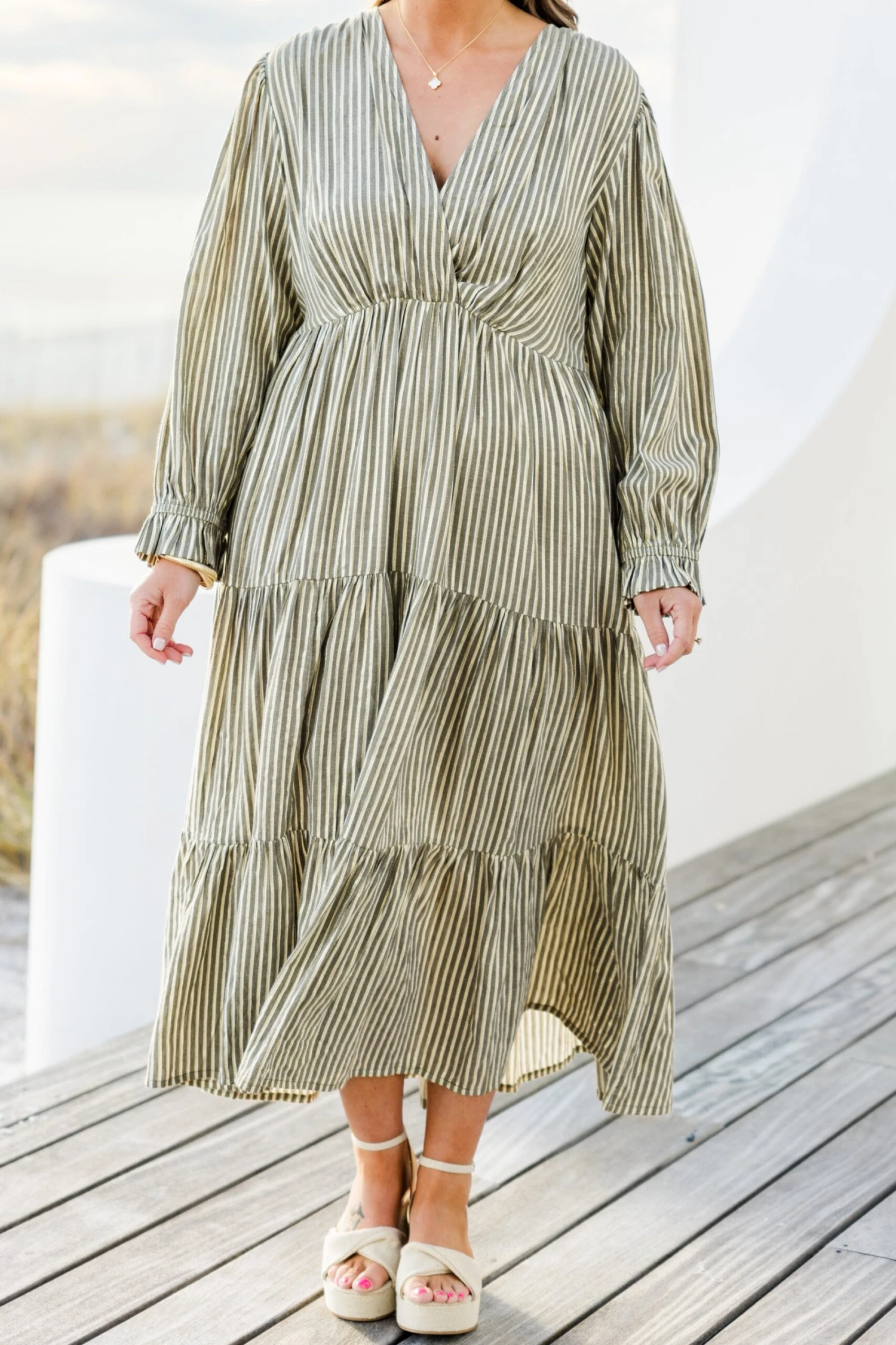 Weekend Daydream Midi Dress, Grey 7 Weekend Daydream Midi Dress, Grey - Image 5