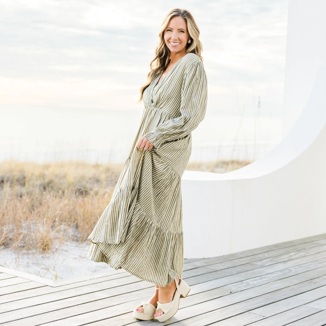 Weekend Daydream Midi Dress, Grey 9 Weekend Daydream Midi Dress, Grey - Image 7