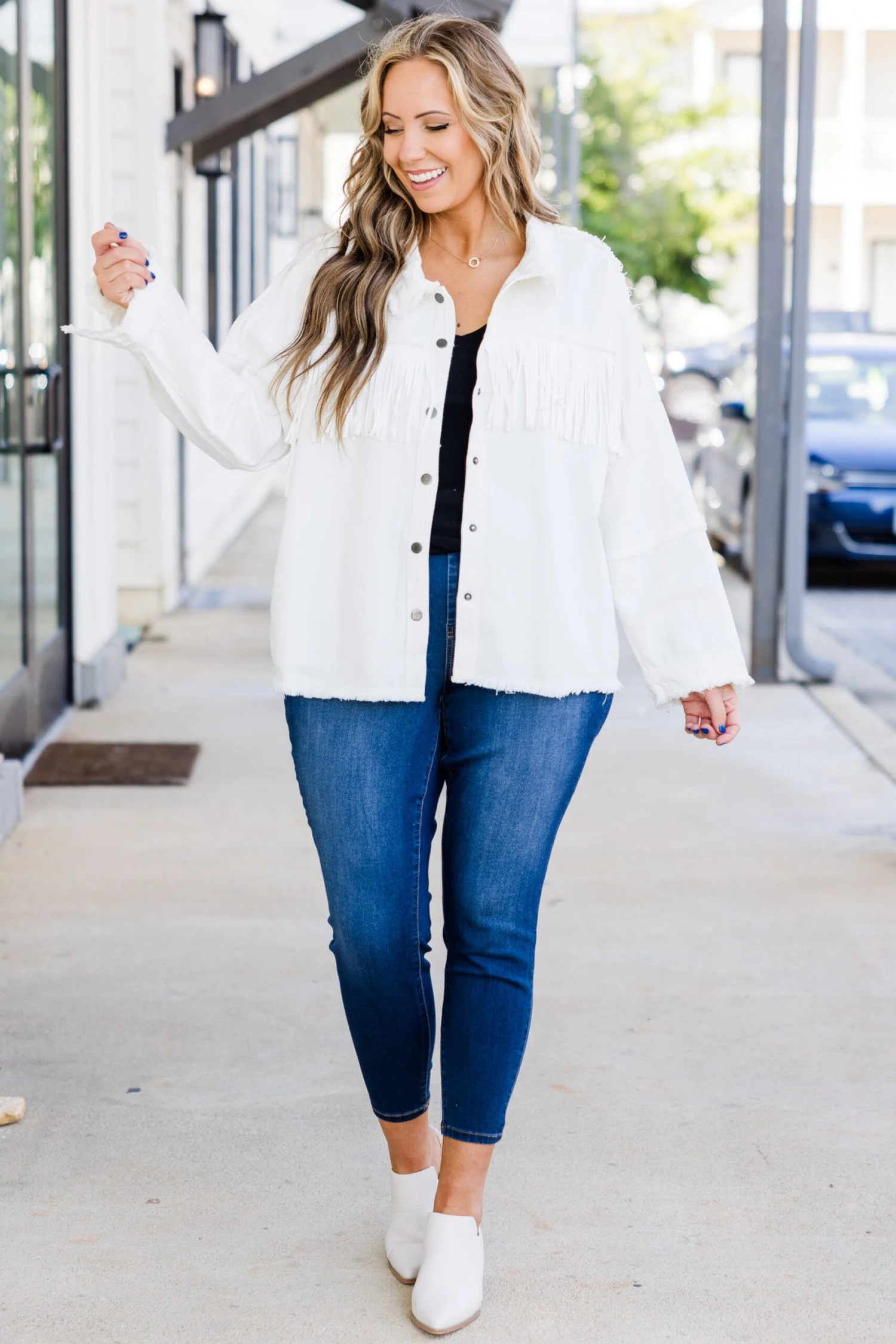 Weekend In Nashville Jacket, White 4 Weekend In Nashville Jacket, White - Image 2