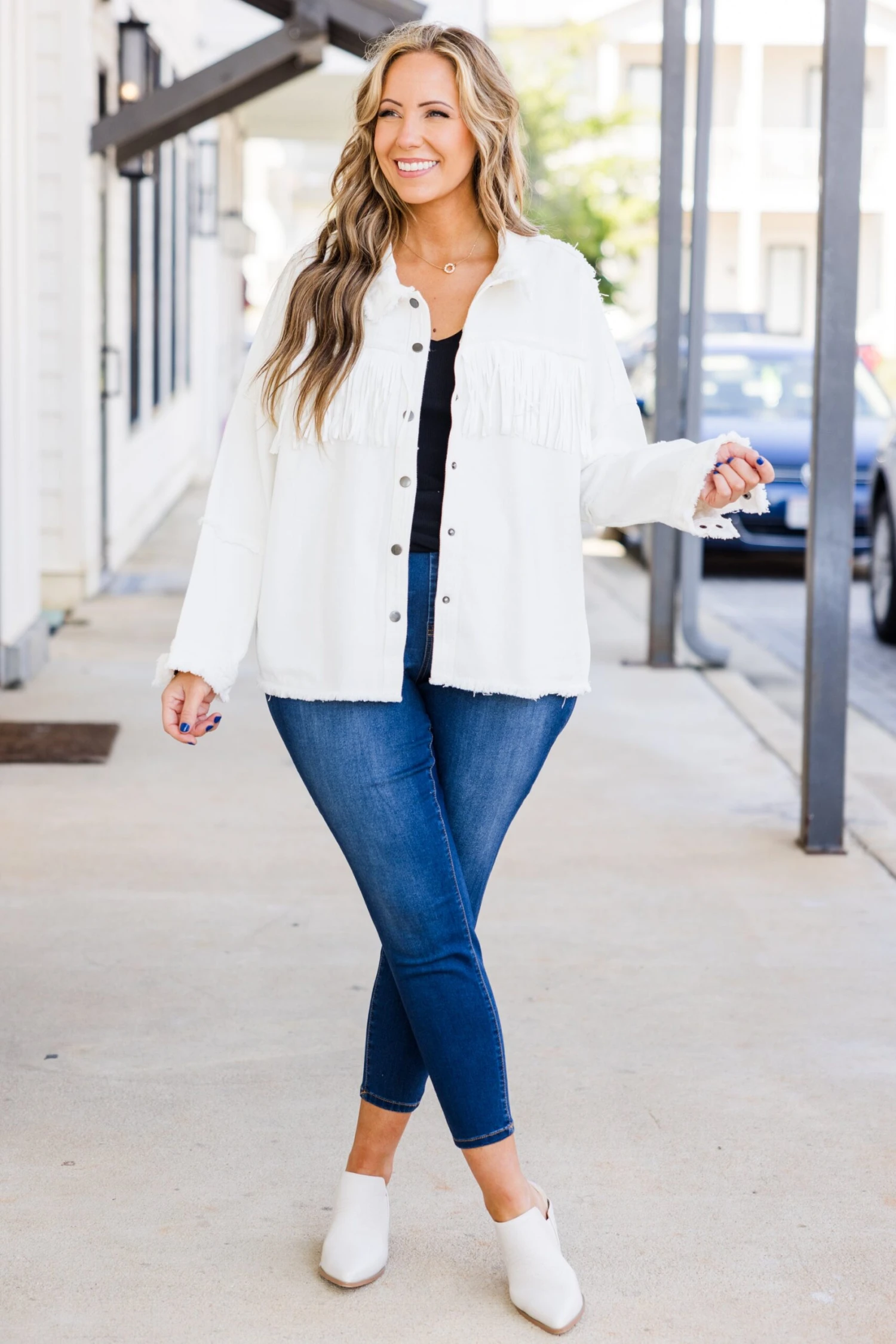 Weekend In Nashville Jacket, White 5 Weekend In Nashville Jacket, White - Image 3