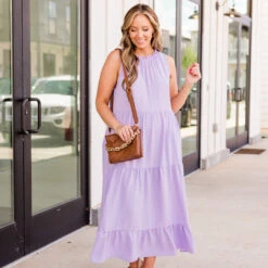 Weekend Wardrobe Maxi Dress, Lavender