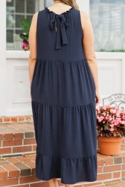 Weekend Wardrobe Maxi Dress, Navy Blue -Chic Soul Store WeekendWardrobeMaxiDress NavyBlue