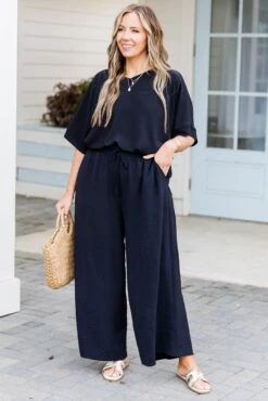 Weekend Wardrobe Pant, Black 15 Weekend Wardrobe Pant, Black -Chic Soul Store WeekendWardrobePant Black 3