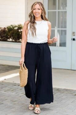 Weekend Wardrobe Pant, Black 13 Weekend Wardrobe Pant, Black -Chic Soul Store WeekendWardrobePant Black 8