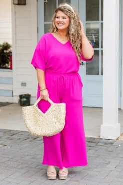 Weekend Wardrobe Pant, Fuchsia -Chic Soul Store WeekendWardrobePant Fuchsia 6