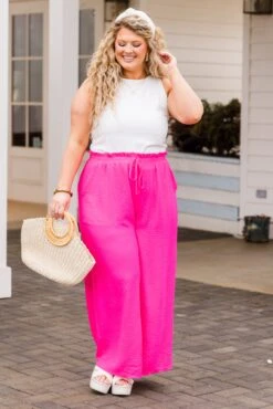 Weekend Wardrobe Pant, Ultra Pink 15 Weekend Wardrobe Pant, Ultra Pink -Chic Soul Store WeekendWardrobePant UltraPink 12