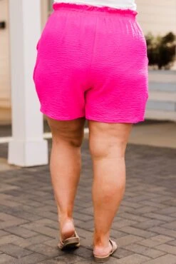 Weekend Wardrobe Short, Ultra Pink -Chic Soul Store WeekendWardrobeShort UltraPink 5