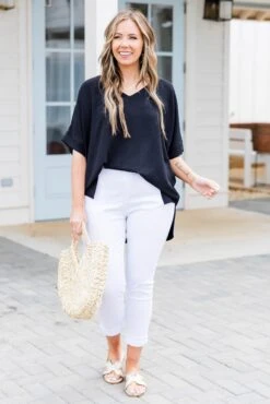 Weekend Wardrobe Top, Black 11 Weekend Wardrobe Top, Black -Chic Soul Store WeekendWardrobeTop Black 10