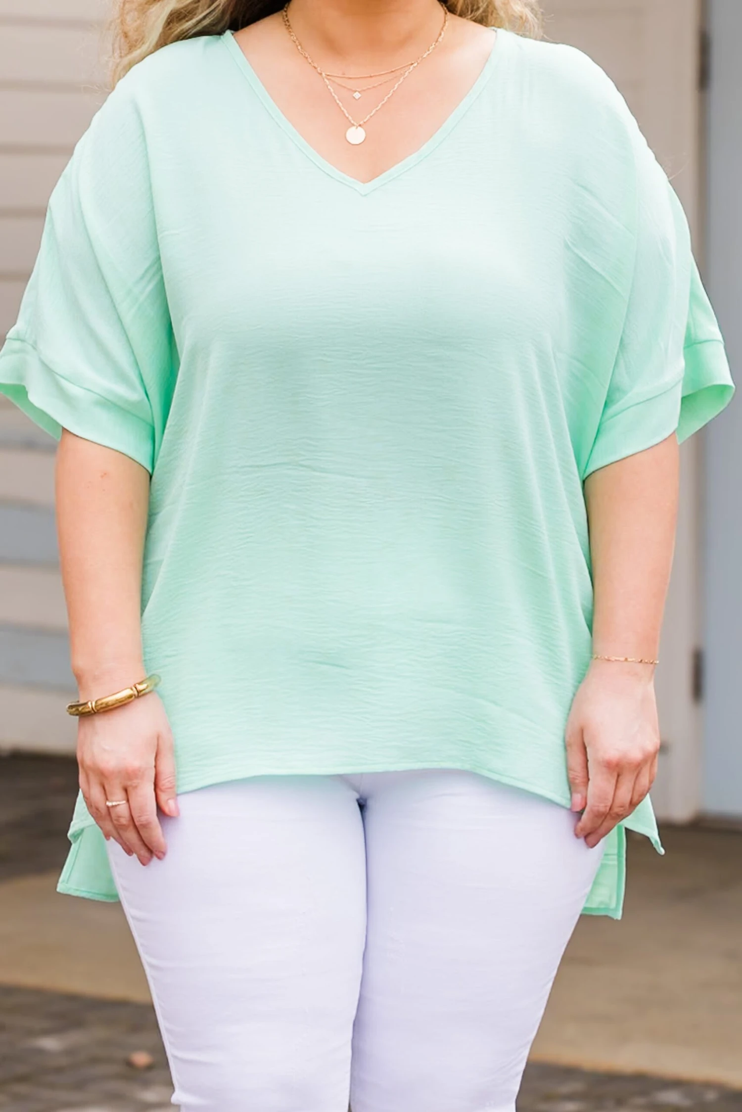 Weekend Wardrobe Top, Mint 6 Weekend Wardrobe Top, Mint - Image 4