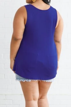 Weekender Tank, Royal Blue -Chic Soul Store WeekenderTank RoyalBlue 3