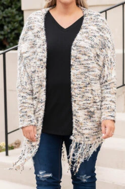 Well Wishes To You Cardigan, Cream-Mocha -Chic Soul Store WellWishesToYouCardigan Cream Mocha 0147