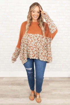 What I Wouldn't Do Top, Rust 10 What I Wouldn't Do Top, Rust -Chic Soul Store WhatIWouldn tDoTop Rust 9836