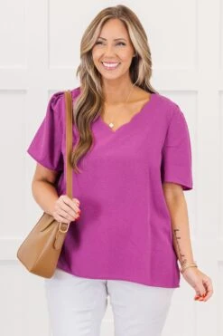 What Is It Like Top, Magenta