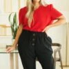 What Is It Like Top, Tomato -Chic Soul Store WhatIsItLikeTop Tomato 4 2