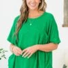 What Is The Call Top, Kelly Green -Chic Soul Store WhatIsTheCallTop KellyGreen 4