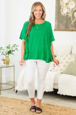What Is The Call Top, Kelly Green -Chic Soul Store WhatIsTheCallTop KellyGreen 6