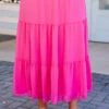 What To Say Skirt, Fuchsia -Chic Soul Store WhatToSaySkirt Fuschia 3