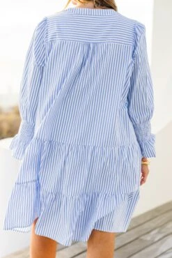 What You Know Dress, Blue -Chic Soul Store WhatYouKnowDress Blue