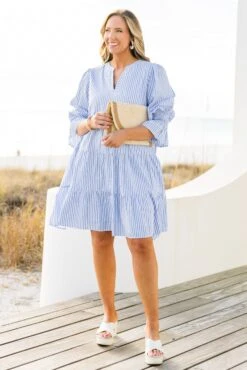 What You Know Dress, Blue -Chic Soul Store WhatYouKnowDress Blue 4