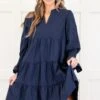 What You Know Dress, Navy 1 What You Know Dress, Navy -Chic Soul Store WhatYouKnowDress Navy 5