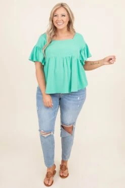 When The Sun Comes Out Top, Emerald -Chic Soul Store WhenTheSunComesOutTop Emerald 9561 e7d152be 1a00 4ad1 bc88 f55e9b590288