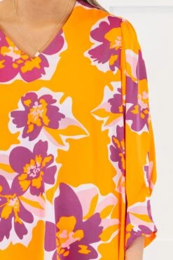 Where The Wind Blows Top, Orange -Chic Soul Store WhereTheWindBlowsTop Orange 4