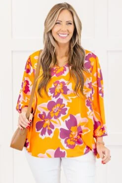 Where The Wind Blows Top, Orange