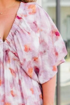 Whirling Day Dreams Dress, Pink -Chic Soul Store WhirlingDayDreamsDress Pink 3