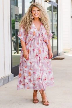 Whirling Day Dreams Dress, Pink -Chic Soul Store WhirlingDayDreamsDress Pink 4