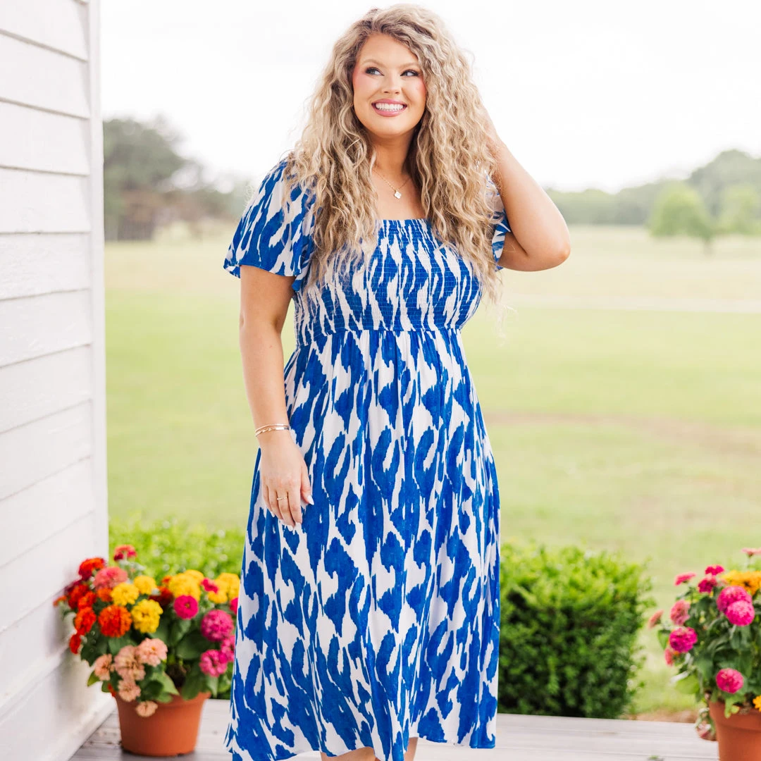 Whispering Meadows Dress, Blue 9 Whispering Meadows Dress, Blue - Image 7